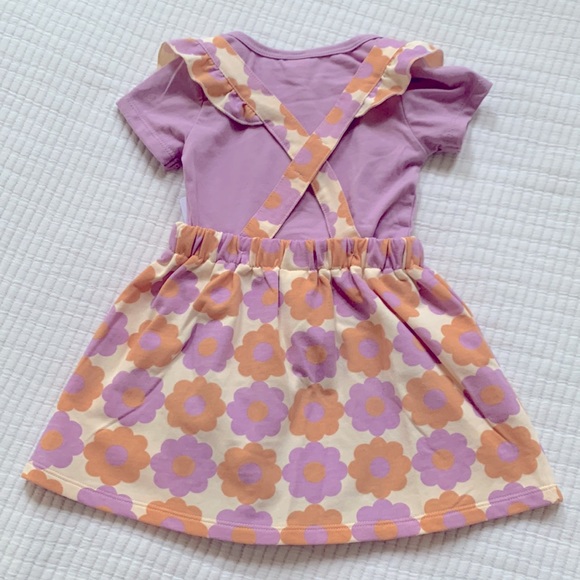 Daisy pinafore dress for toddler girl. Size is 24m. Onesie with pinafore. NWT. - Picture 7 of 14